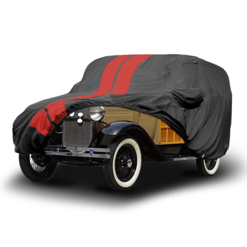 Ford Model A Woody Station Wagon 1929-1931 Black Red Pro Series SUV Cover