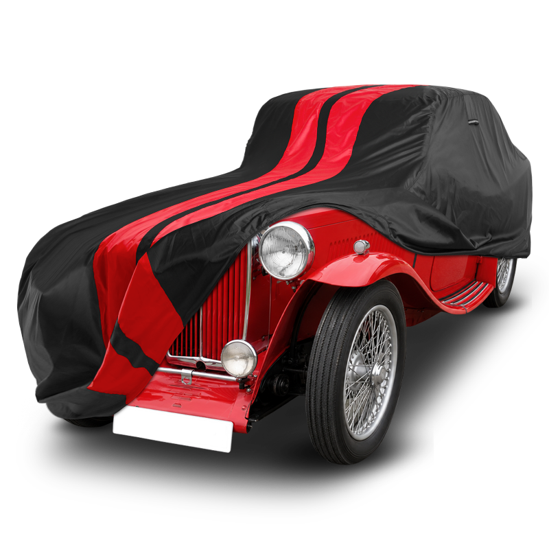 MG TA,TB,TC,TD,TF 1936-1955 Black Red Pro Series Car Cover