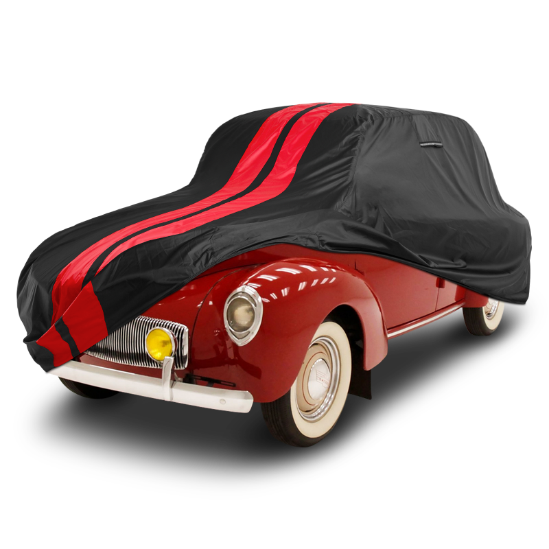 Willys 2-Door Sedan 1937-1941 Black Red Pro Series Car Cover