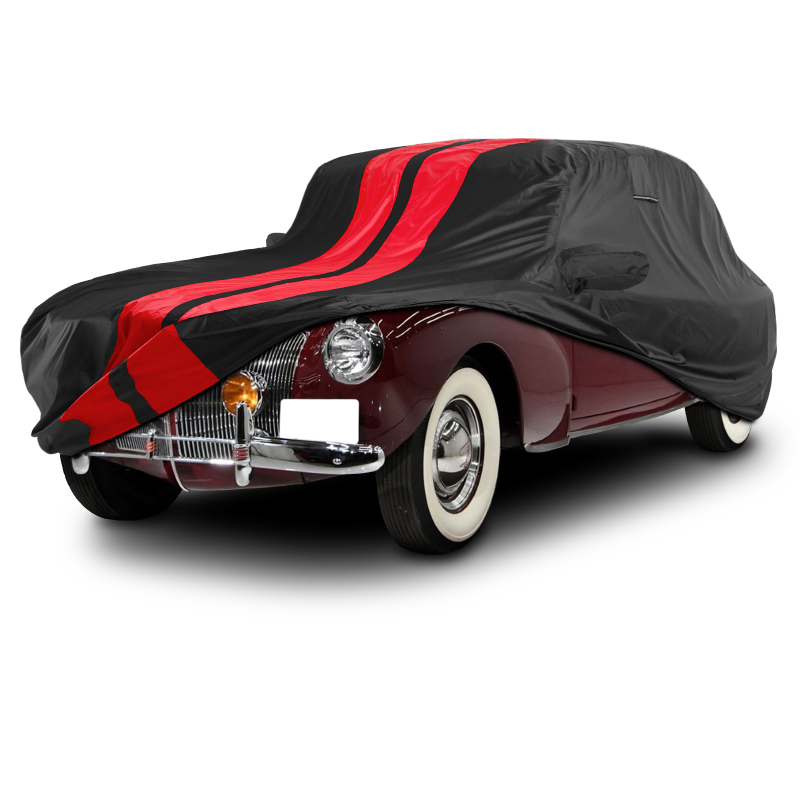 Lincoln Continental Black Red Pro Series Car Cover