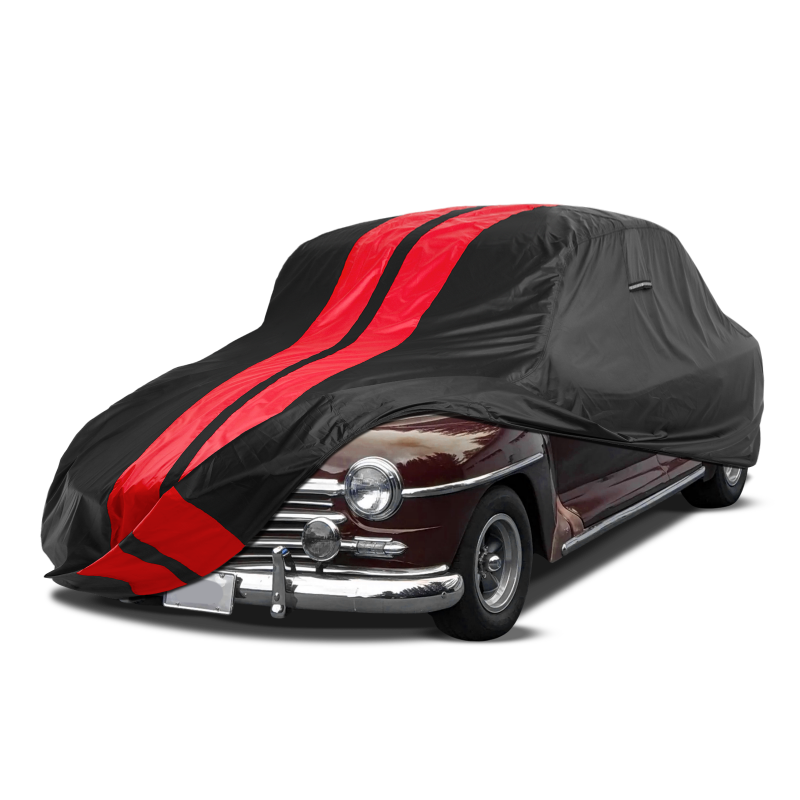 Plymouth Deluxe 1946-1951 Black Red Pro Series Car Cover