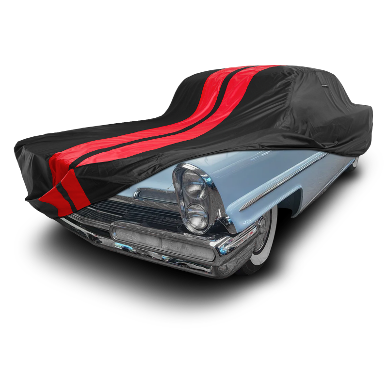 Lincoln Capri Black Red Pro Series Car Cover
