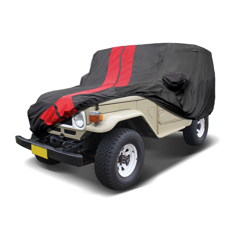 Toyota Land Cruiser FJ40, FJ43, FJ45 1959-1984 Black Red Pro Series SUV Cover