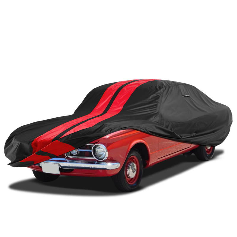 Plymouth Barracuda Black Red Pro Series Car Cover