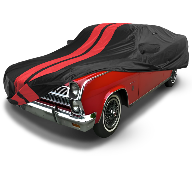 AMC Ambassador 1965-1973 Black Red Pro Series Car Cover
