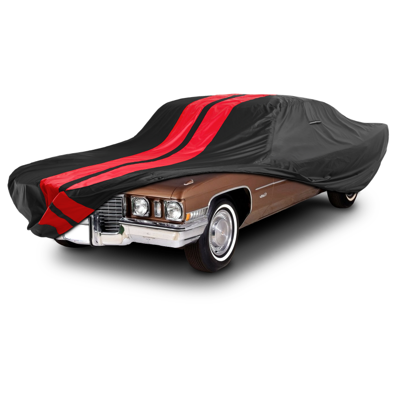 Cadillac Calais 1965-1976 Black Red Pro Series Car Cover