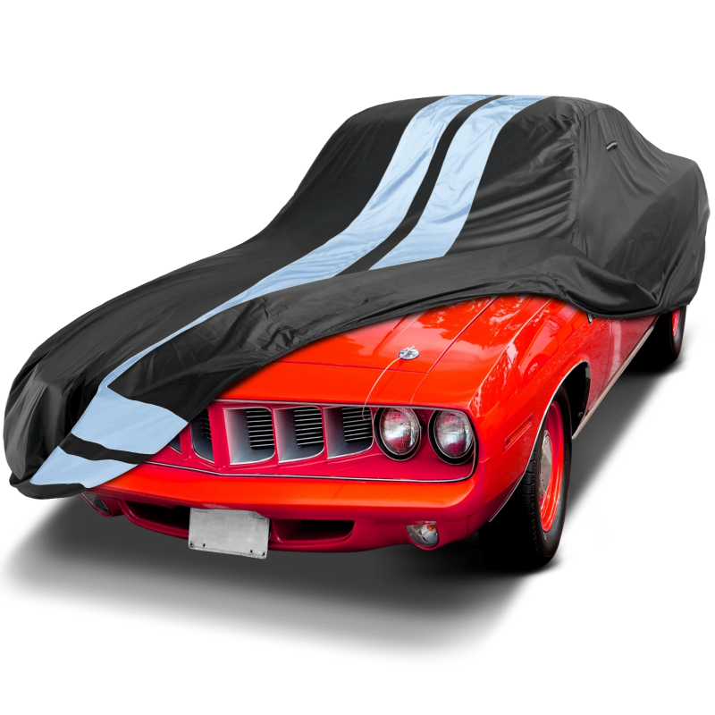 Plymouth Barracuda Black Gray Pro Series Car Cover