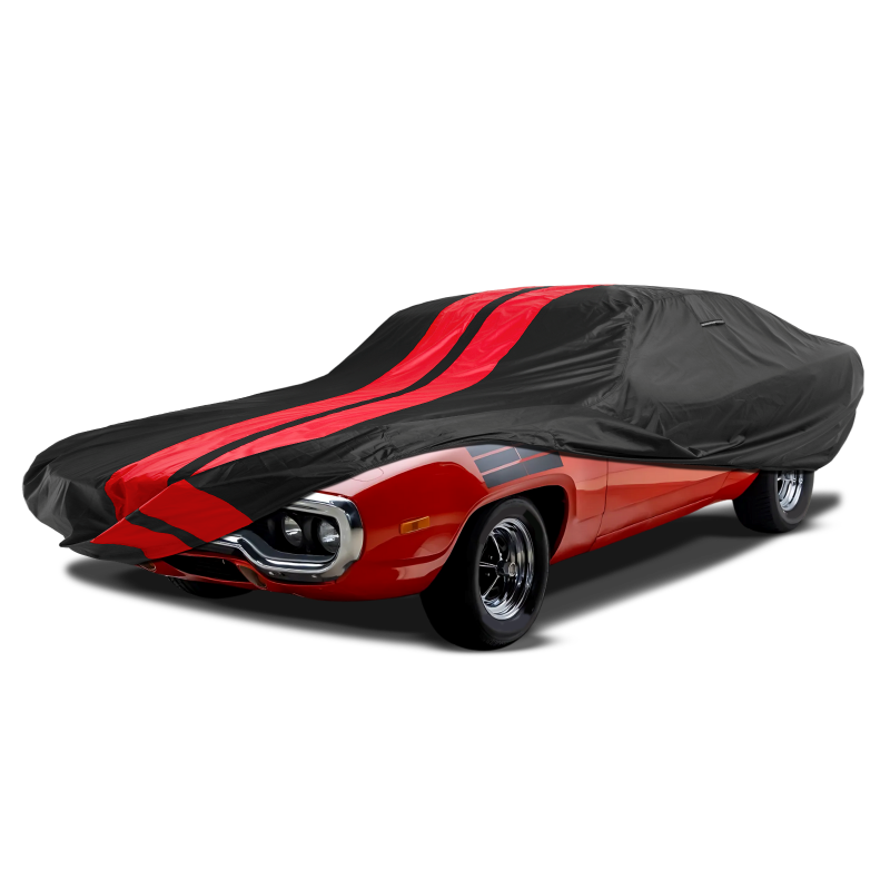 Plymouth Roadrunner Black Red Pro Series Car Cover
