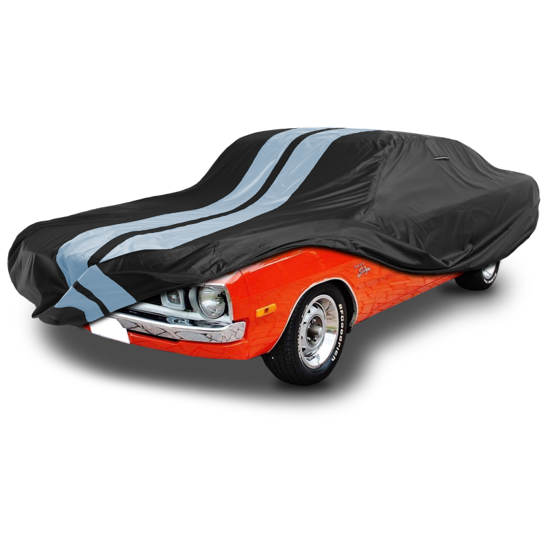 Dodge Swinger 1969-1974 Black Gray Pro Series Car Cover