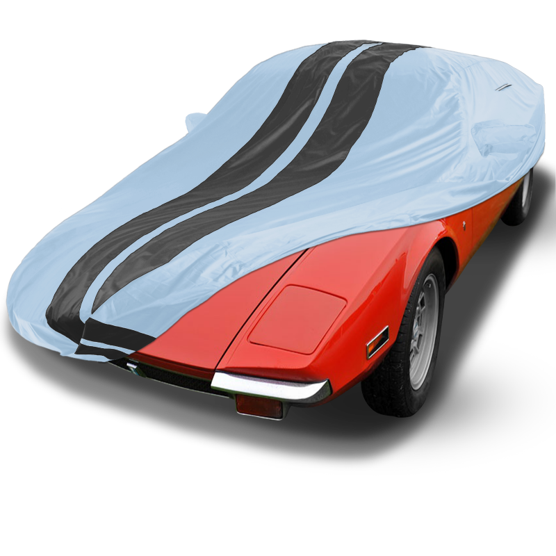 DeTomaso Pantera Gray Black Pro Series Car Cover