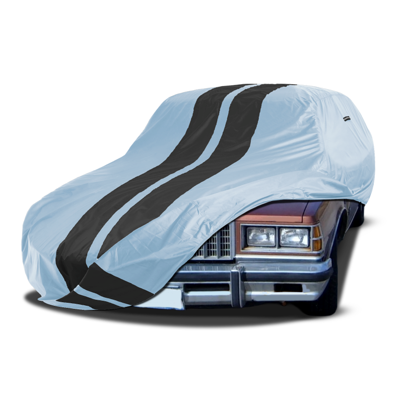 Pontiac Grand Gray Black Pro Series Car Cover