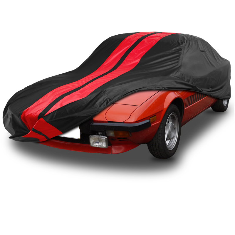 Fiat X 1/9 1972-1989 Black Red Pro Series Car Cover