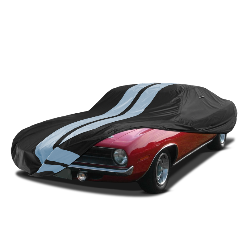 Plymouth Cuda Black Gray Pro Series Car Cover