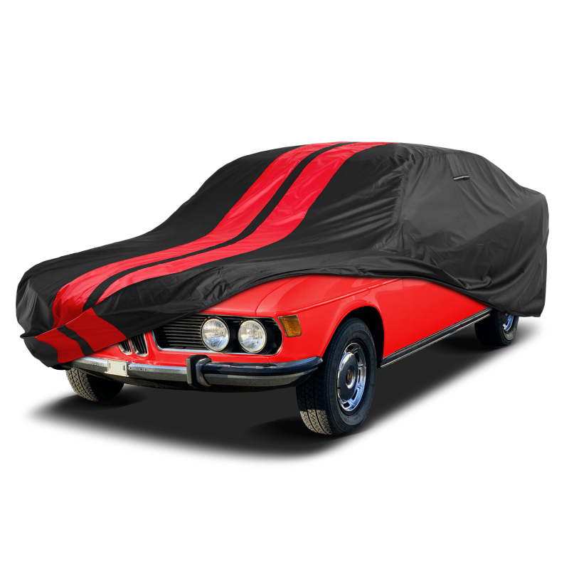 BMW 2500-3.0Si (E3),2500-3.0CS (E9),3.0CSL (E9 Coupe) 1968-1977 Black Red Pro Series Car Cover