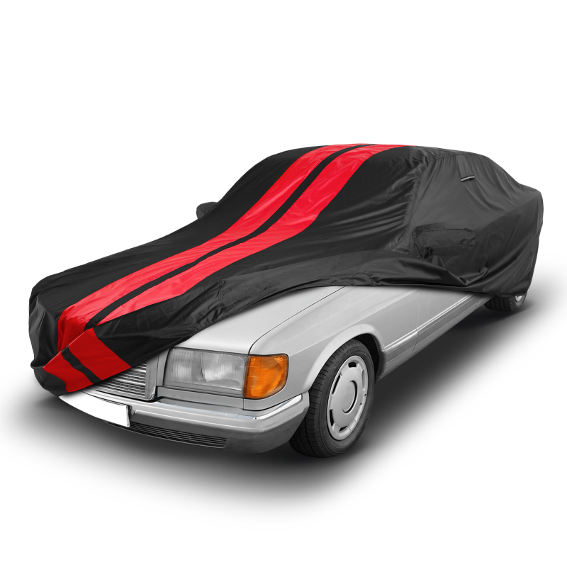 Mercedes-Benz 500,560 1979-1993 Black Red Pro Series Car Cover