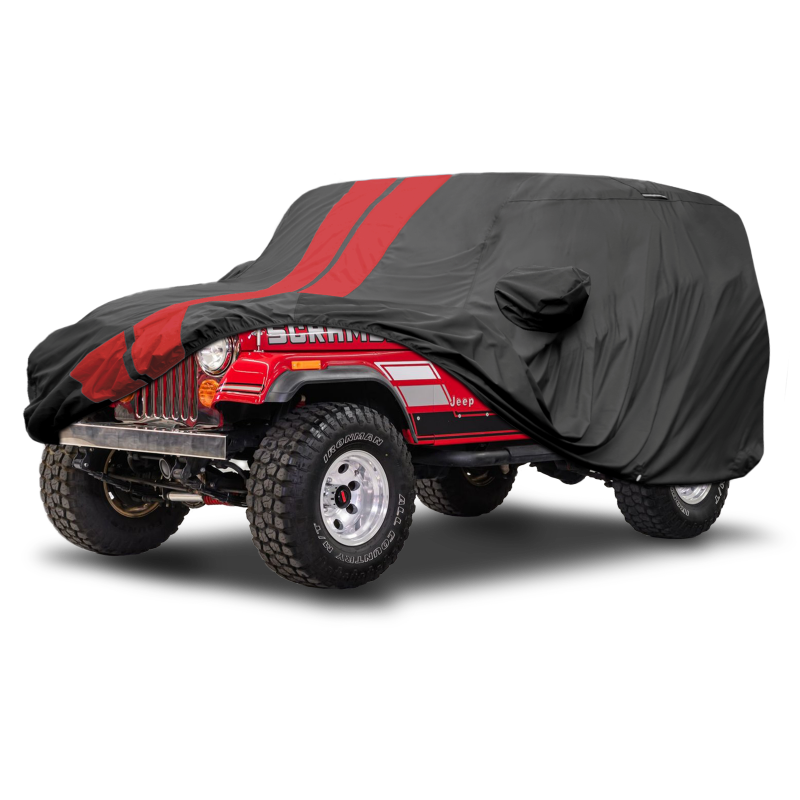 Jeep Scrambler 1981-1985 Black Red Pro Series SUV Cover