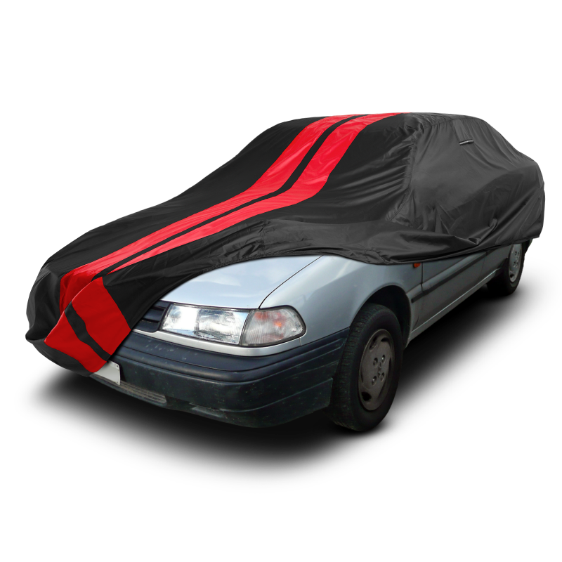 Hyundai Excel Sedan 1986-1994 Black Red Pro Series Car Cover