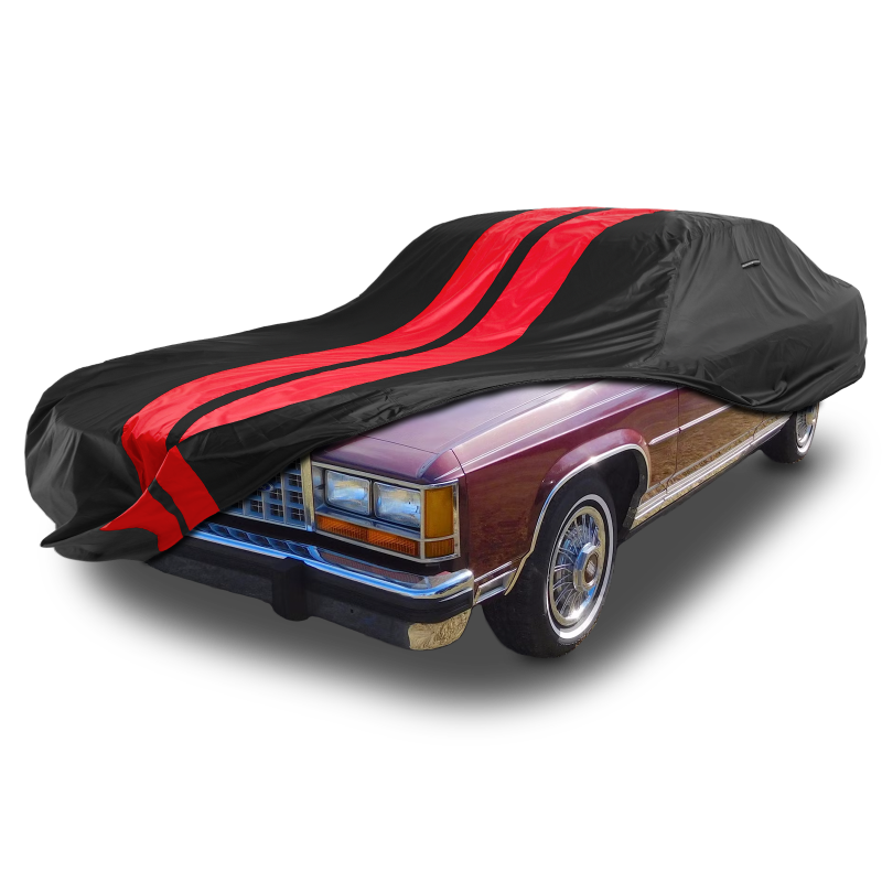 Ford LTD Crown Victoria 1980-1991 Black Red Pro Series Car Cover