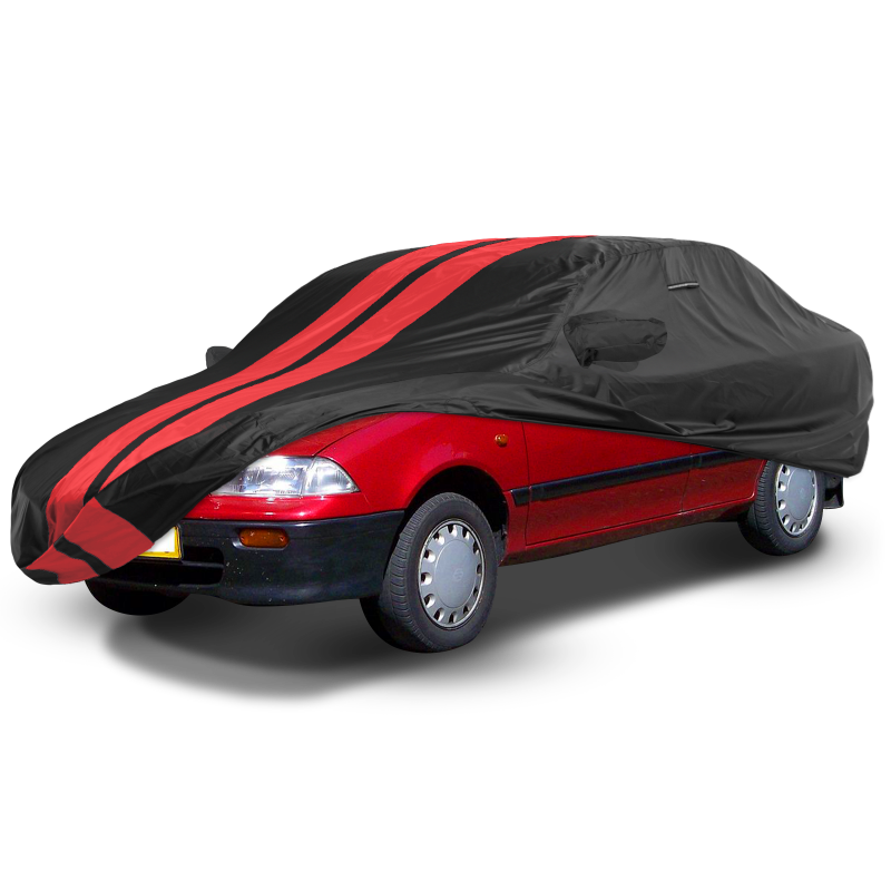 Subaru Justy 1987-1995 Black Red Pro Series Car Cover