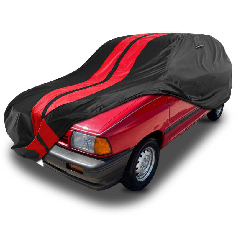 Ford Festiva 1988-1993 Black Red Pro Series Car Cover