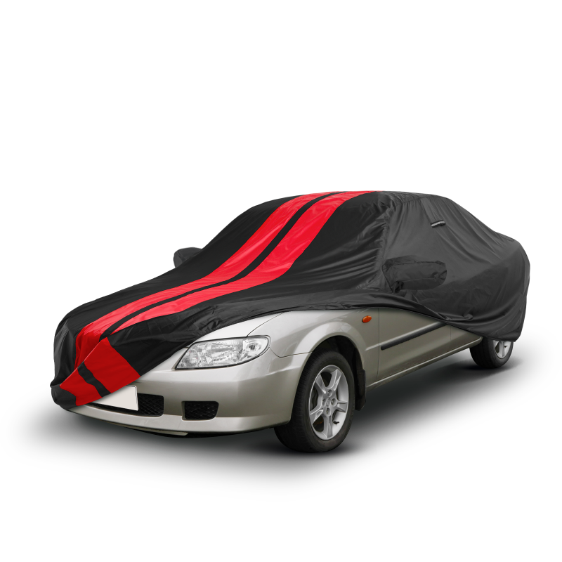 Mazda Protege Black Red Pro Series Car Cover