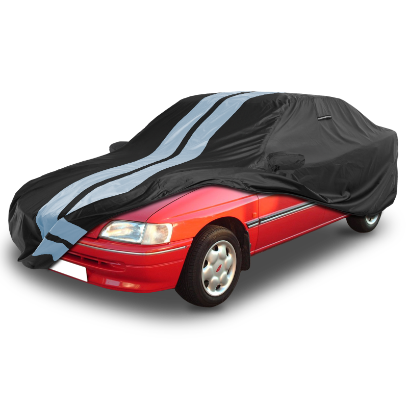 Ford Escort Black Gray Pro Series Car Cover