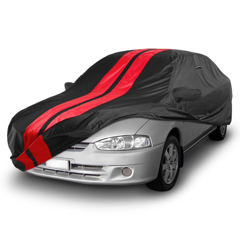 Mitsubishi Mirage Black Red Pro Series Car Cover
