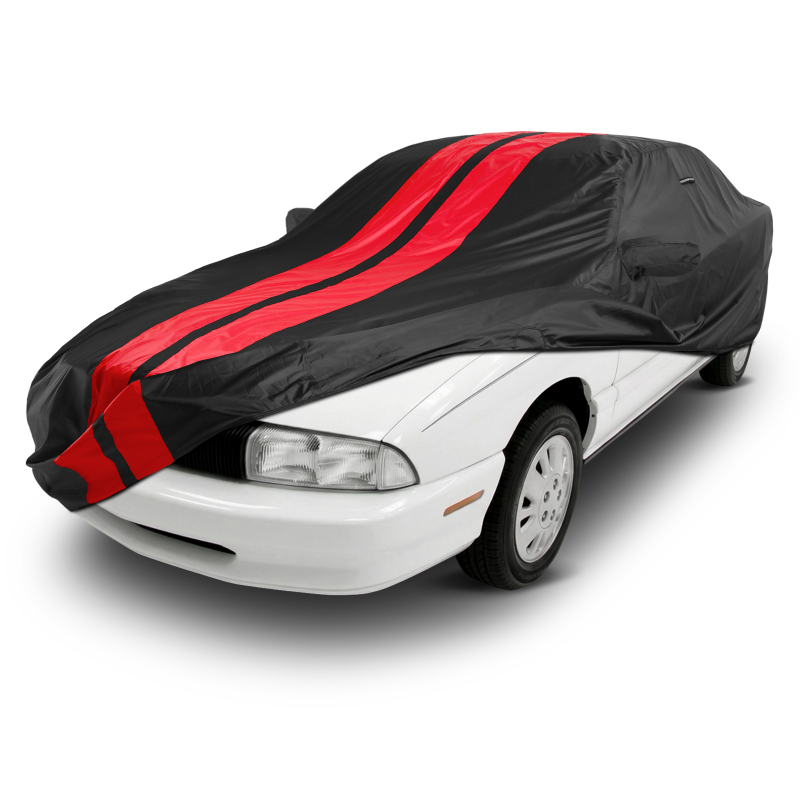 Oldsmobile Achieva 1992-1998 Black Red Pro Series Car Cover