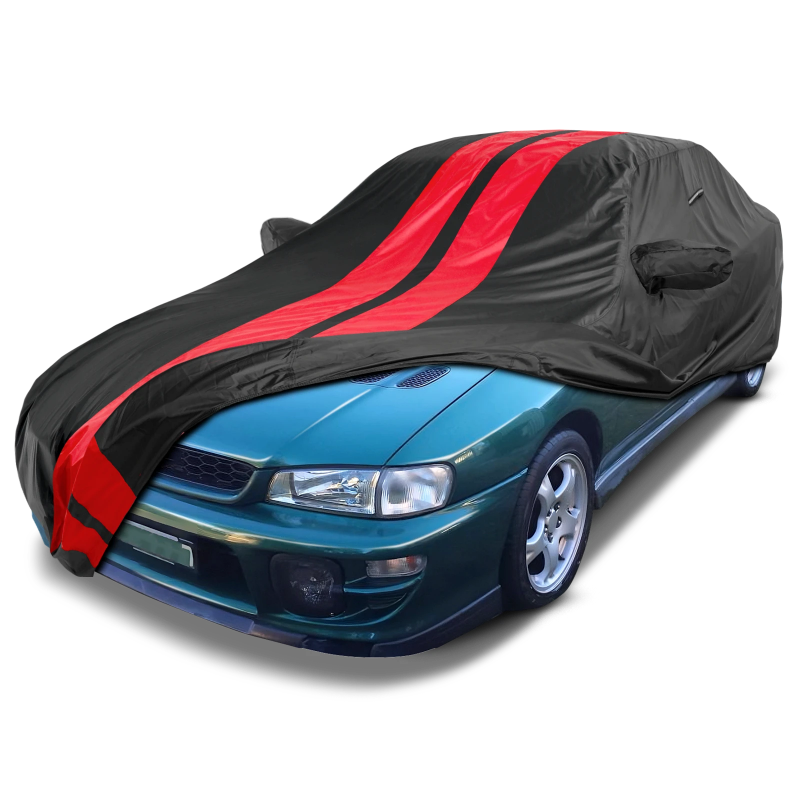 Subaru Impreza Black Red Pro Series Car Cover