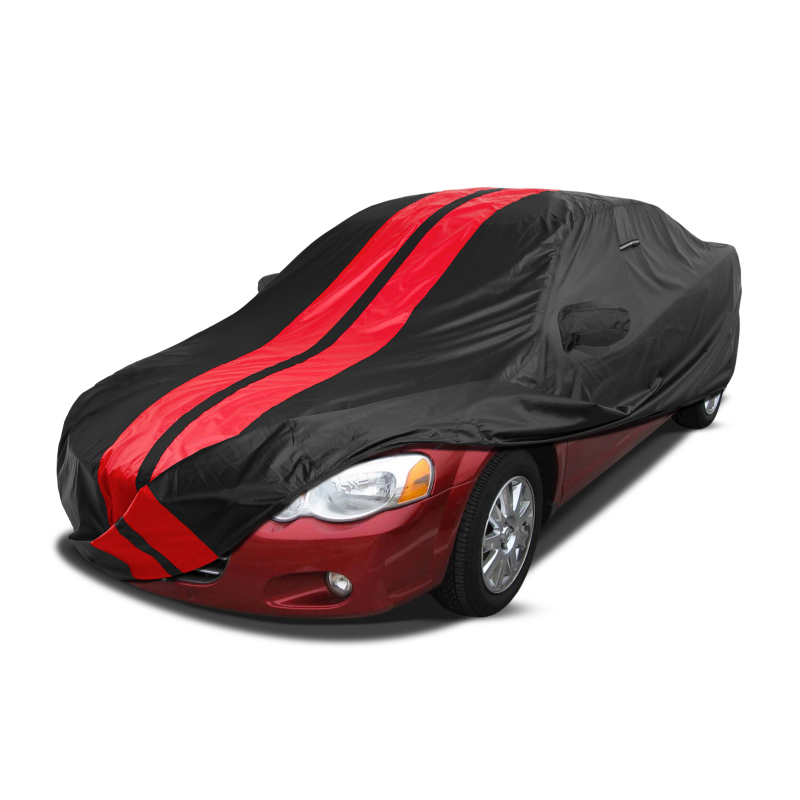 Chrysler LHS 1994-2001 Black Red Pro Series Car Cover