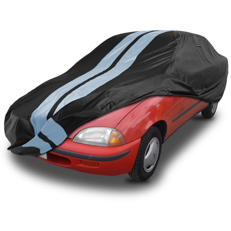 Geo Metro Black Gray Pro Series Car Cover