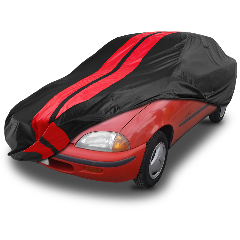 Geo Metro Black Red Pro Series Car Cover