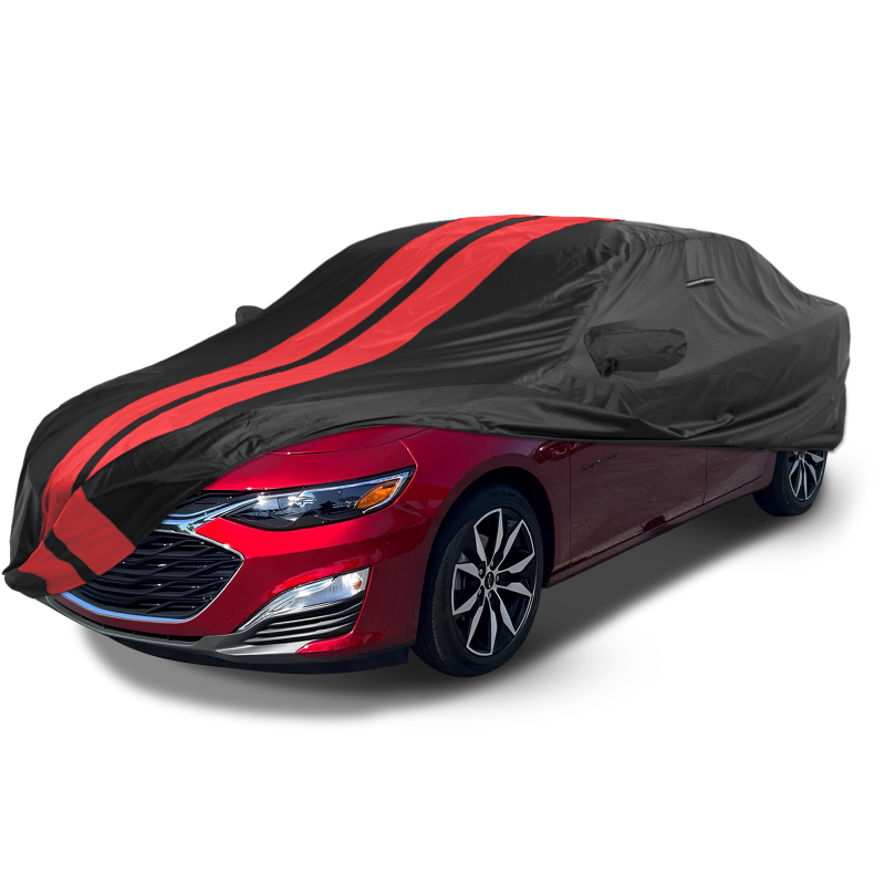 Chevrolet Malibu Black Red Pro Series Car Cover