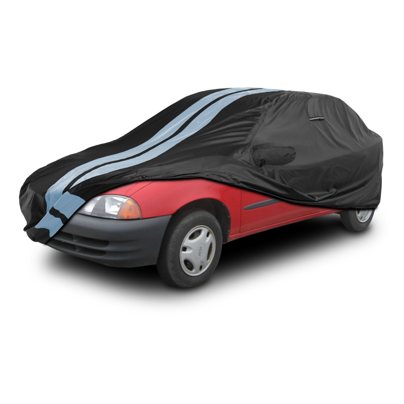 Chevrolet Metro 1998-2001 Black Gray Pro Series Car Cover