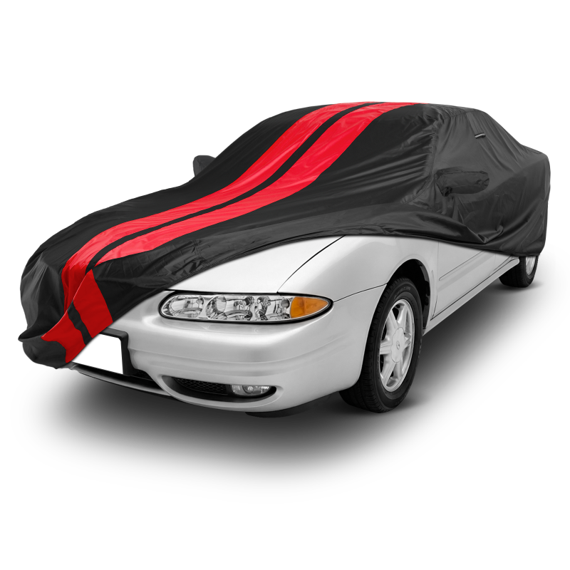 Oldsmobile Alero 1999-2004 Black Red Pro Series Car Cover