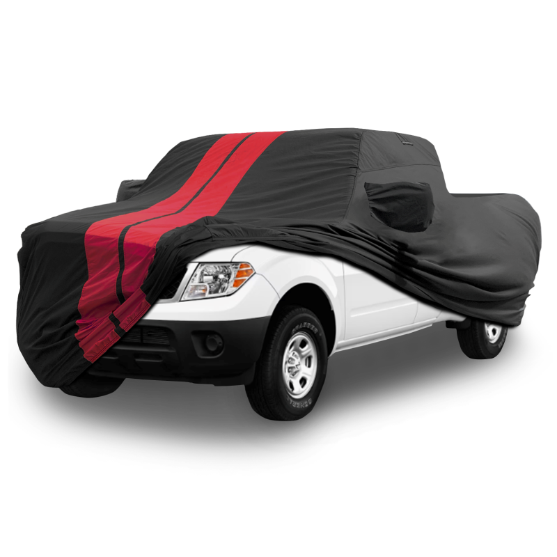 Nissan Frontier Black Red Pro Series Truck Cover
