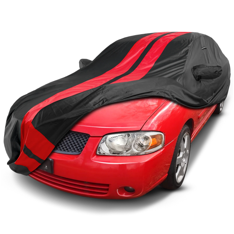 Nissan Sentra Black Red Pro Series Car Cover