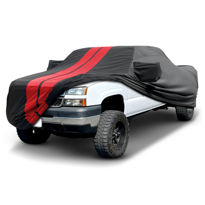 Chevrolet Silverado 1500HD 2001-2006 Black Red Pro Series Truck Cover