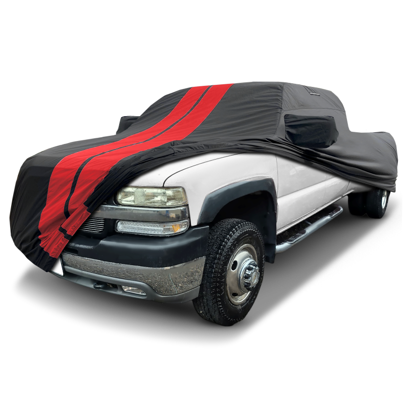 Chevrolet Silverado 3500 2001-2006 Black Red Pro Series Truck Cover