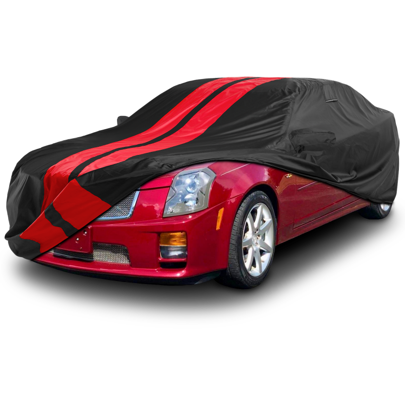 Cadillac CTS Black Red Pro Series Car Cover