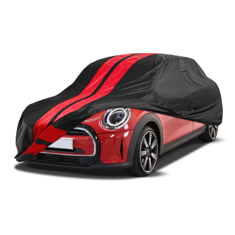 MINI Cooper 2002-2026 Black Red Pro Series Car Cover