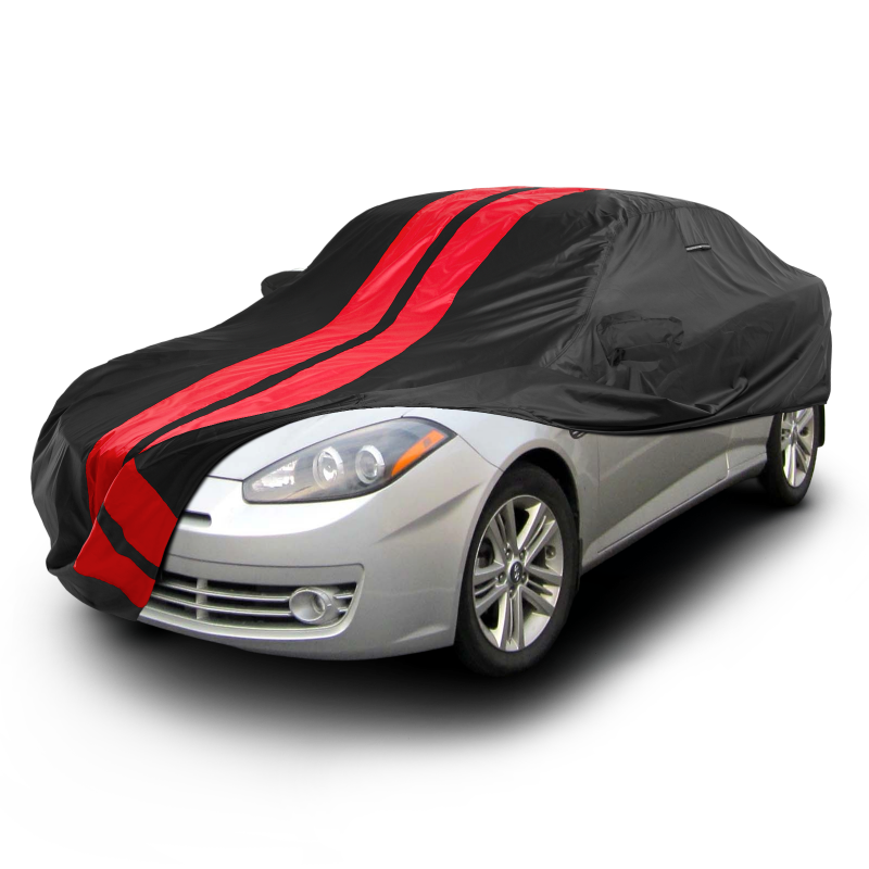 Hyundai Tiburon 2003-2008 Black Red Pro Series Car Cover