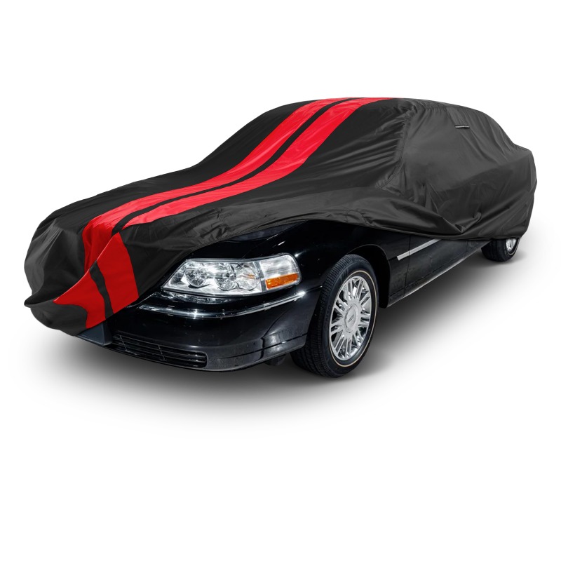 Lincoln Town Car L (LWB) 2001-2011 Black Red Pro Series Car Cover