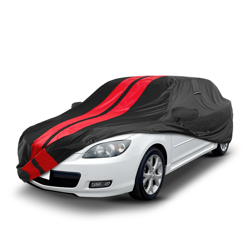 Mazda Mazda3 2003-2026 Black Red Pro Series Car Cover