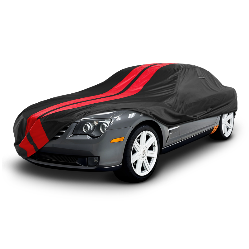 Chrysler Crossfire 2004-2008 Black Red Pro Series Car Cover