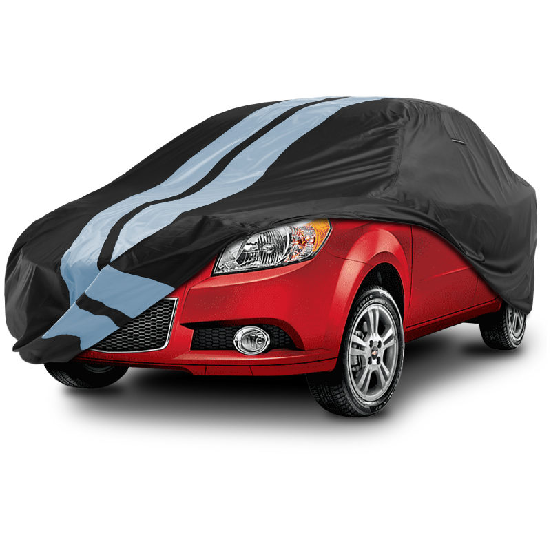 Chevrolet Aveo Black Gray Pro Series Car Cover
