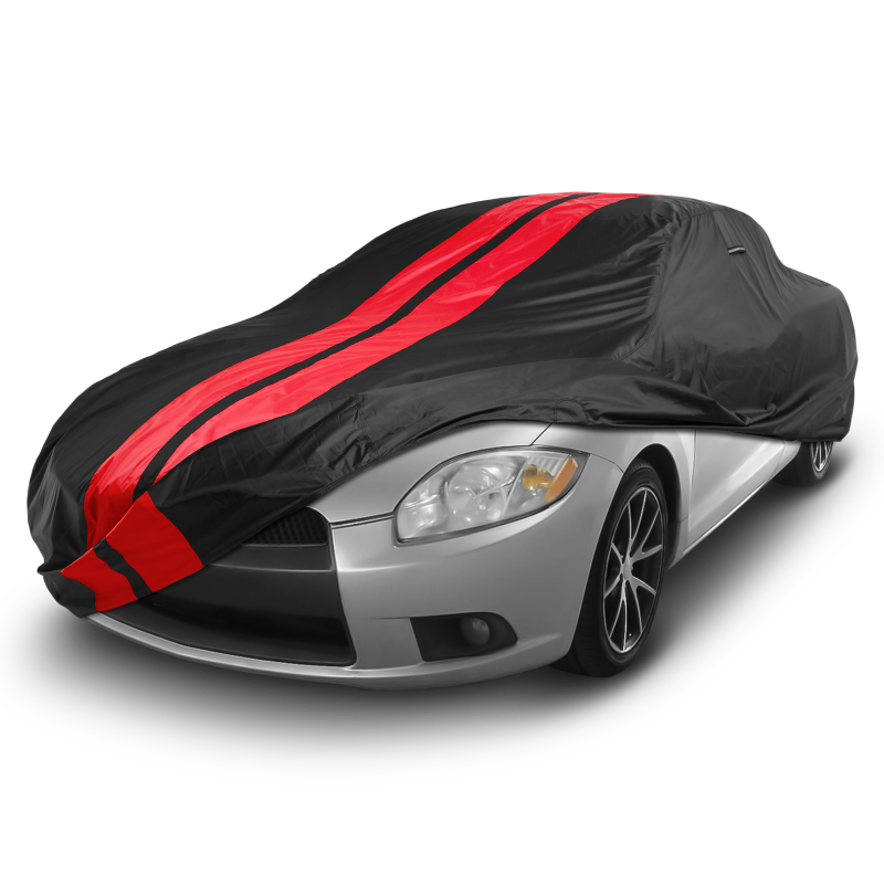 Mitsubishi Eclipse Black Red Pro Series Car Cover