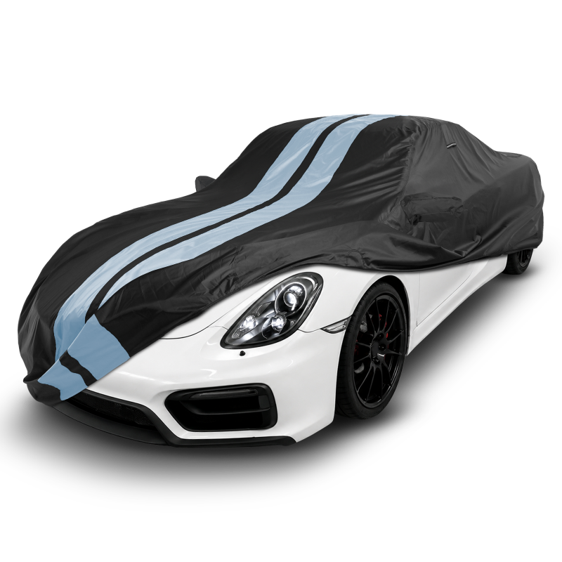 Porsche Cayman 2006-2016 Black Gray Pro Series Car Cover