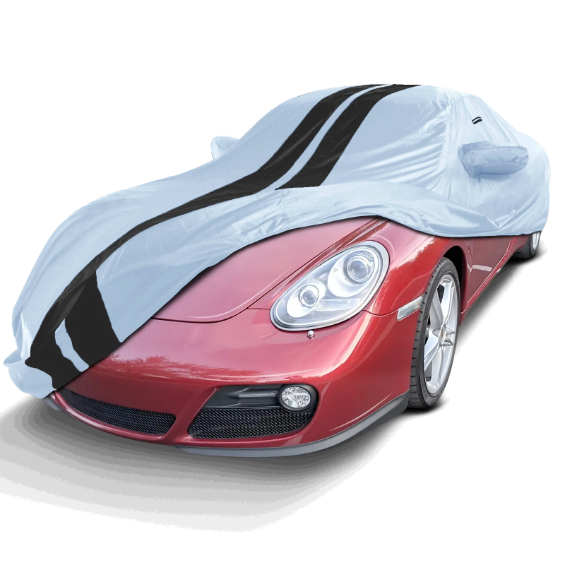 Porsche Cayman 2006-2016 Gray Black Pro Series Car Cover