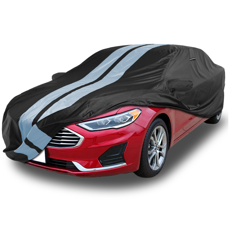 Ford Fusion 2006-2020 Black Gray Pro Series Car Cover